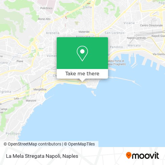 La Mela Stregata Napoli map