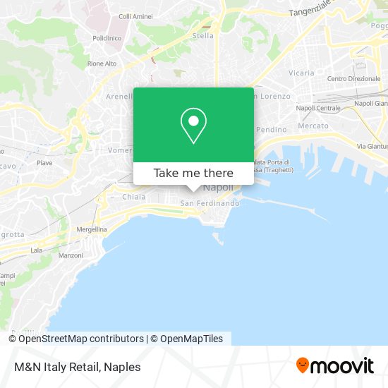 M&N Italy Retail map