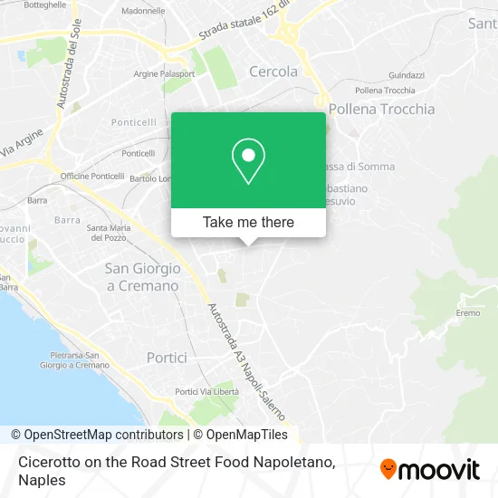 Cicerotto on the Road Street Food Napoletano map
