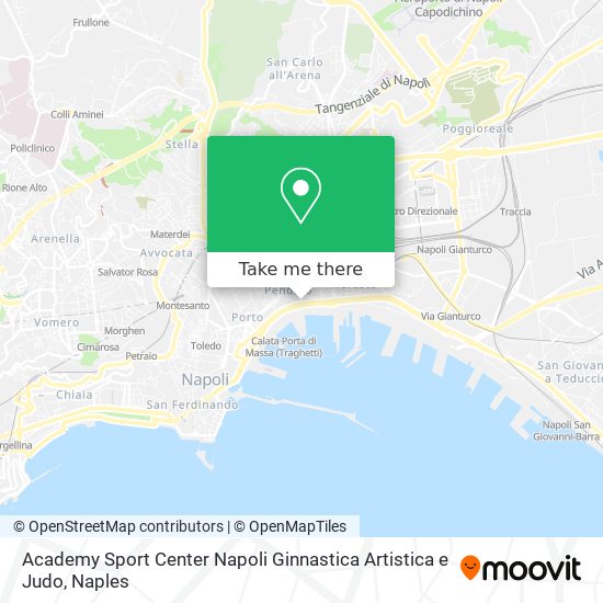 Academy Sport Center Napoli Ginnastica Artistica e Judo map