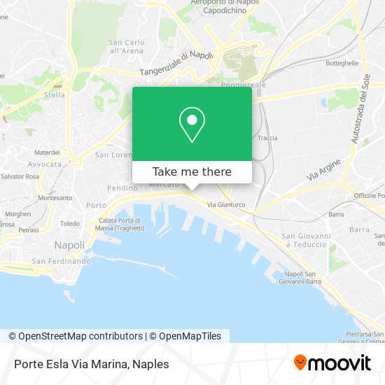 Porte Esla Via Marina map
