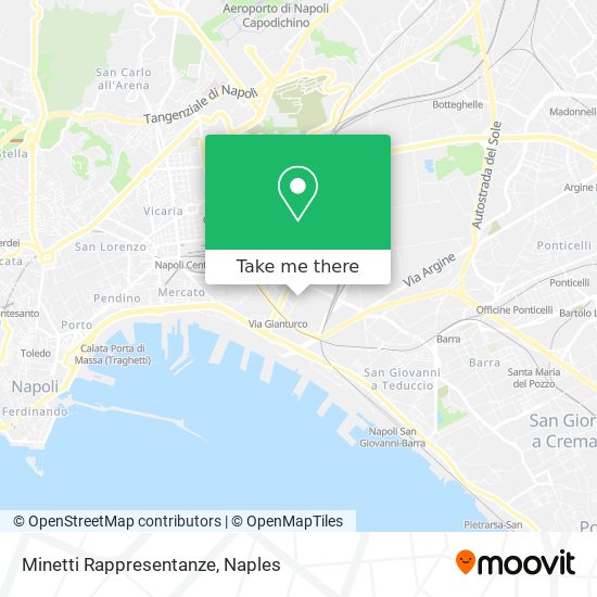Minetti Rappresentanze map