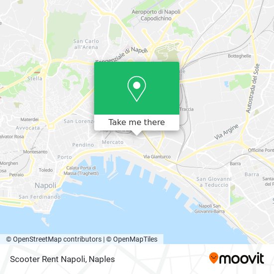 Scooter Rent Napoli map