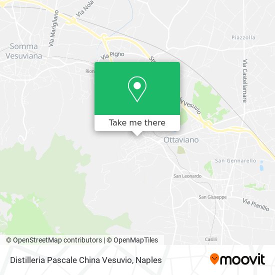 Distilleria Pascale China Vesuvio map