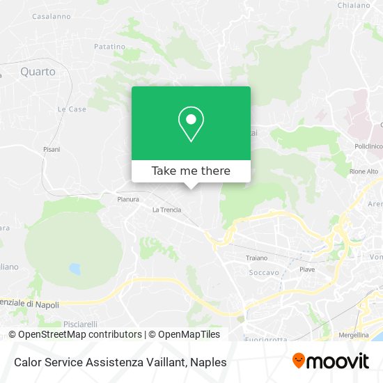 Calor Service Assistenza Vaillant map