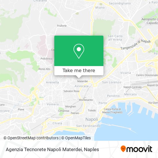 Agenzia Tecnorete Napoli Materdei map