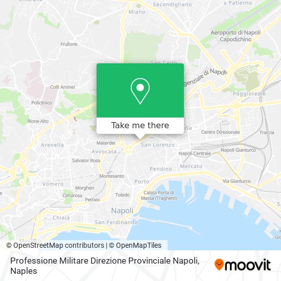 Professione Militare Direzione Provinciale Napoli map