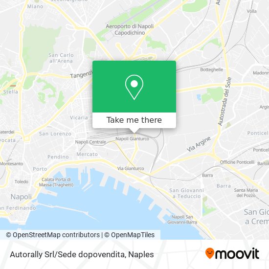Autorally Srl/Sede dopovendita map