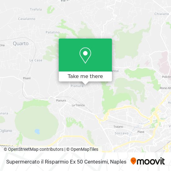 Supermercato il Risparmio Ex 50 Centesimi map