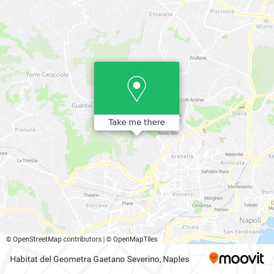Habitat del Geometra Gaetano Severino map