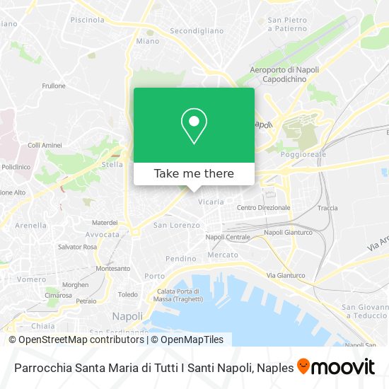 Parrocchia Santa Maria di Tutti I Santi Napoli map