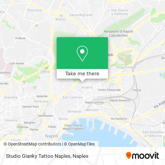 Studio Gianky Tattoo Naples map