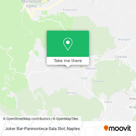 Joker Bar-Paninonteca-Sala Slot map