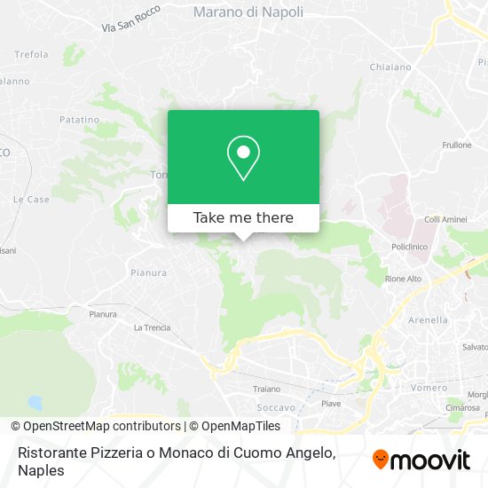 Ristorante Pizzeria o Monaco di Cuomo Angelo map