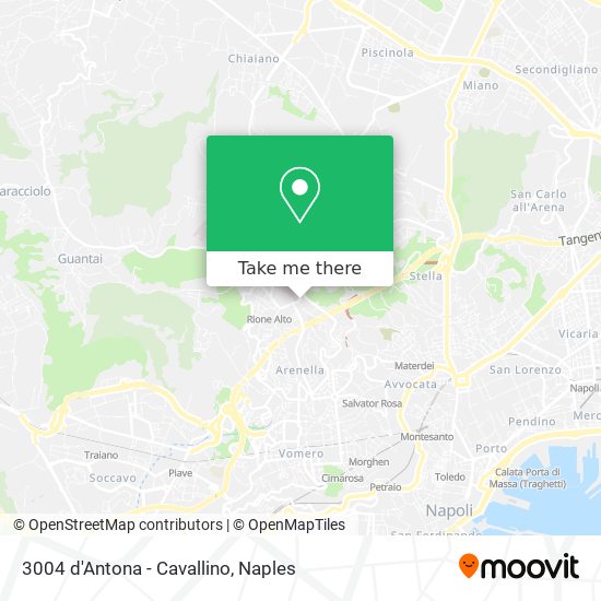 3004 d'Antona - Cavallino map