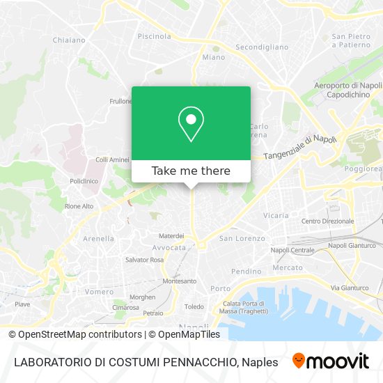 LABORATORIO DI COSTUMI PENNACCHIO map