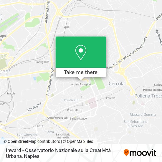 Inward - Osservatorio Nazionale sulla Creatività Urbana map