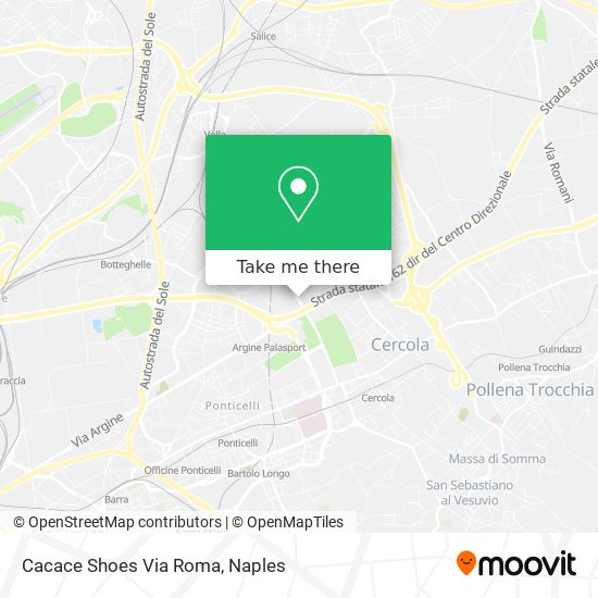 Cacace Shoes Via Roma map