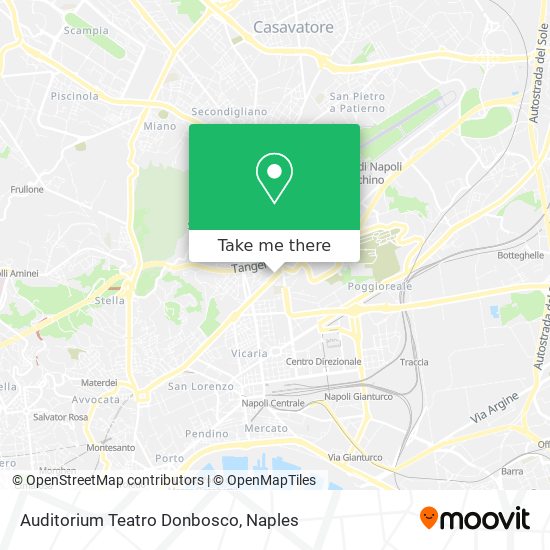 Auditorium Teatro Donbosco map
