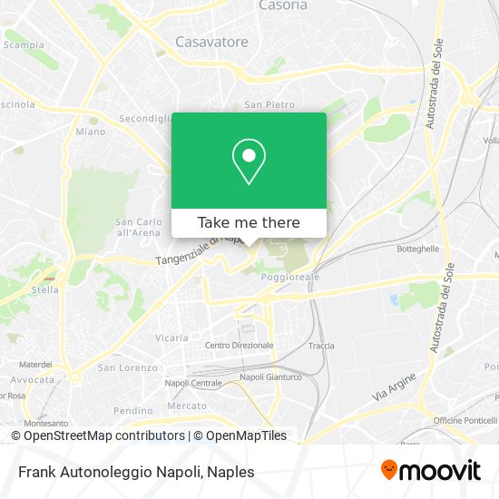 Frank Autonoleggio Napoli map