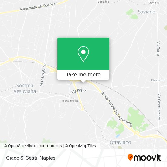 Giaco,S' Cesti map
