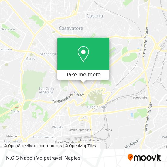 N.C.C Napoli Volpetravel map