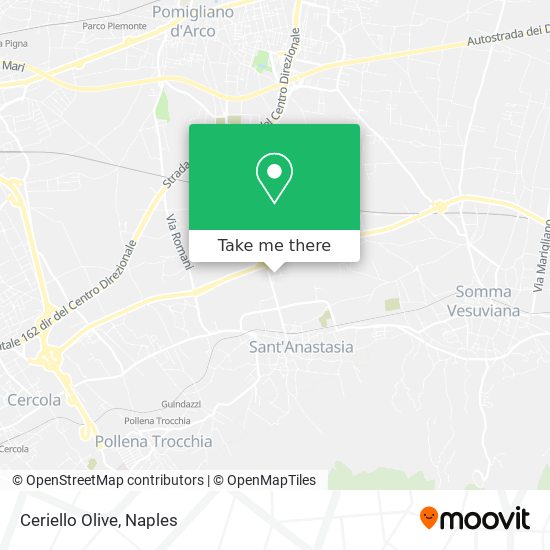 Ceriello Olive map