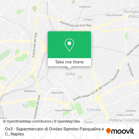 Os3 - Supermercato di Ovideo Sannino Pasqualina e C. map