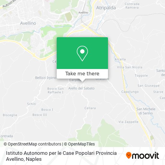 Istituto Autonomo per le Case Popolari Provincia Avellino map