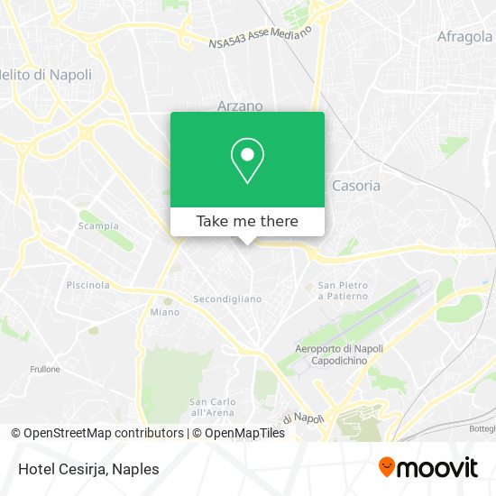 Hotel Cesirja map