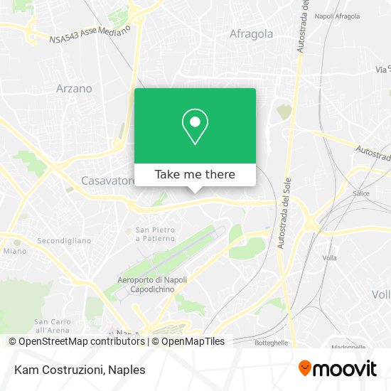 Kam Costruzioni map