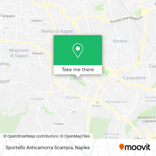 Sportello Anticamorra Scampia map