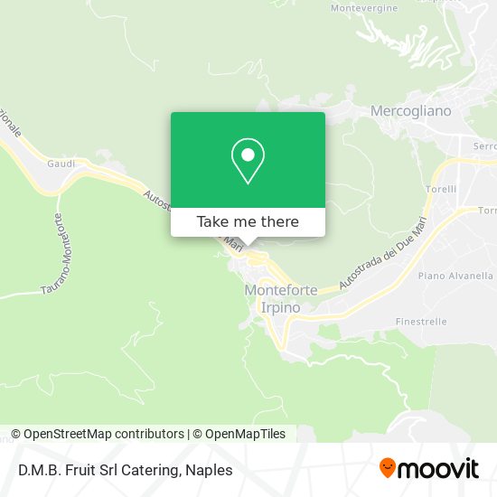 D.M.B. Fruit Srl Catering map