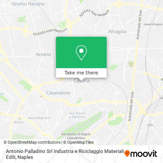 Antonio Palladino Srl Industria e Riciclaggio Materiali Edili map