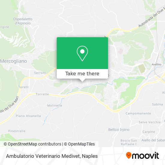 Ambulatorio Veterinario Medivet map