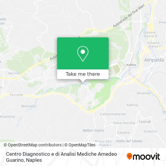 Centro Diagnostico e di Analisi Mediche Amedeo Guarino map