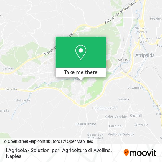 L'Agricola - Soluzioni per l'Agricoltura di Avellino map
