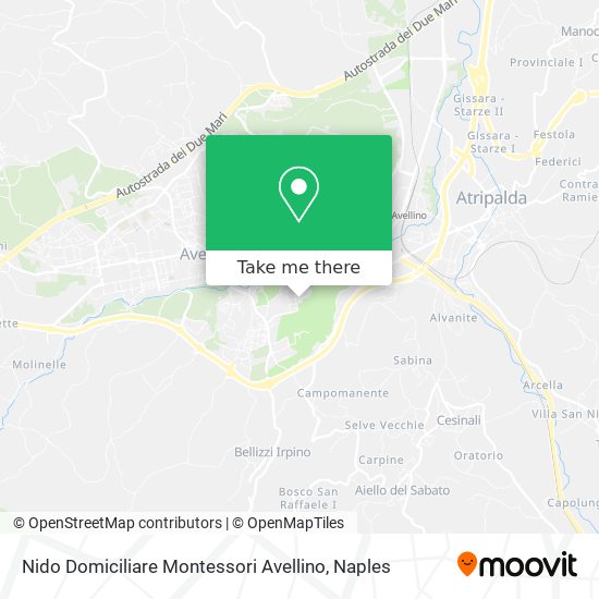 Nido Domiciliare Montessori Avellino map