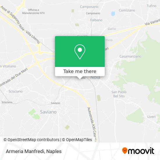Armeria Manfredi map