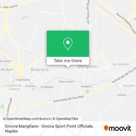 Givova Marigliano - Givova Sport Point Ufficiale map