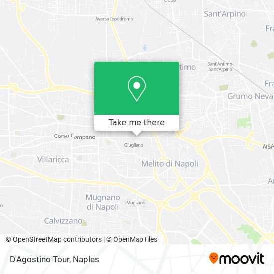 D'Agostino Tour map
