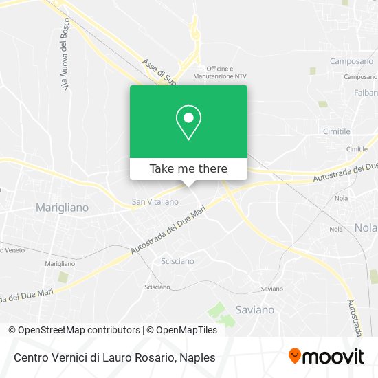 Centro Vernici di Lauro Rosario map