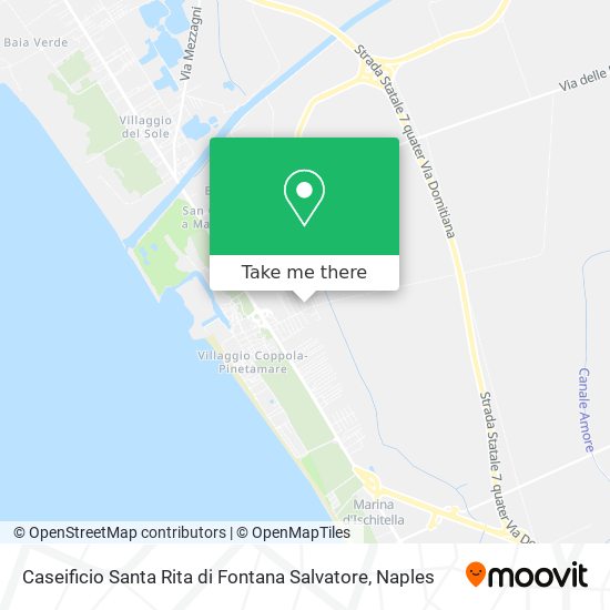 Caseificio Santa Rita di Fontana Salvatore map