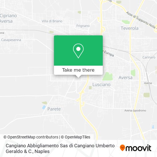 Cangiano Abbigliamento Sas di Cangiano Umberto Geraldo & C. map