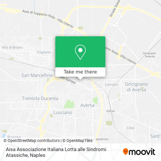 Aisa Associazione Italiana Lotta alle Sindromi Atassiche map