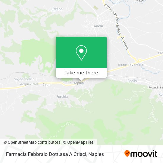 Farmacia Febbraio Dott.ssa A.Crisci map