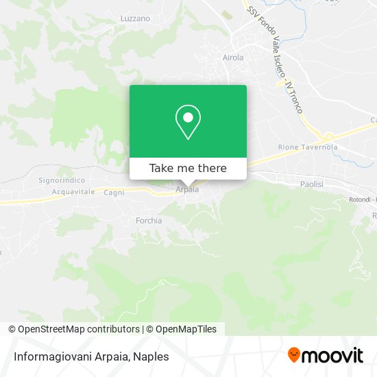 Informagiovani Arpaia map