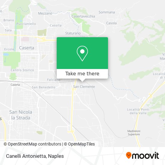Canelli Antonietta map