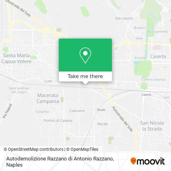 Autodemolizione Razzano di Antonio Razzano map