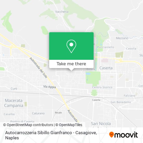 Autocarrozzeria Sibillo Gianfranco - Casagiove map